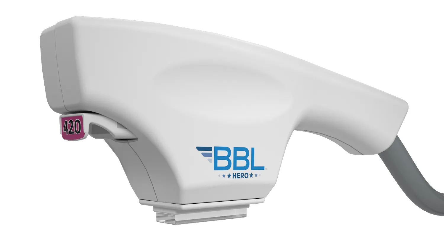 Pièce à main BBL HERO de Sciton, lumière pulsée BroadBand Light avec filtre 420 nm